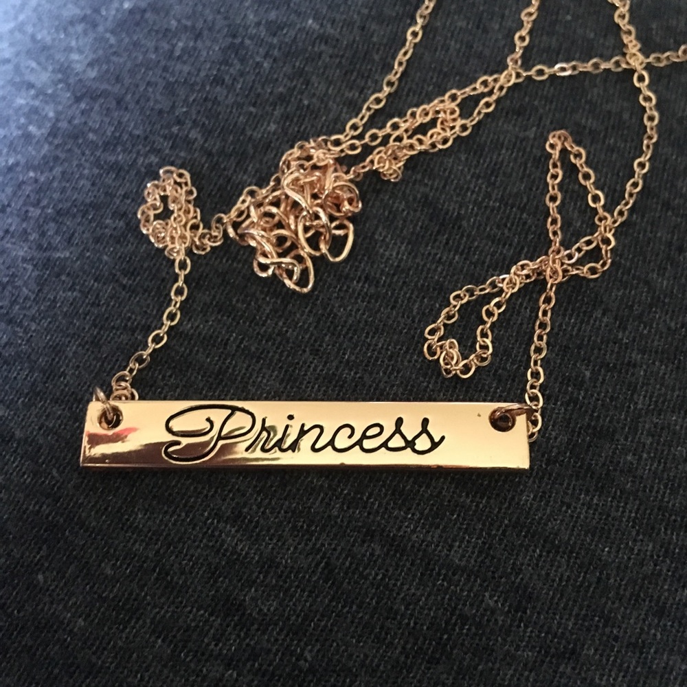Gold princess necklace
